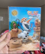 日本絕版迪士尼冰雪奇緣雪寶Olaf Frozen Anna安娜Elsa愛莎艾莎紀念3D立體收藏卡明信片Postcard。美人魚睡美人美女與野獸 jasmine茉莉睡公主三眼仔集卡社phantom卡di