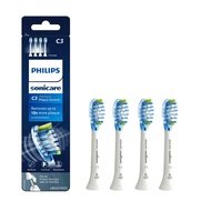 For Genuine Philips Sonicare C3 Replacement Toothbrush Heads, HX9024 White/Great Value 4 Pack