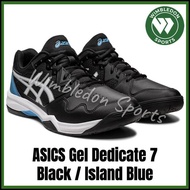Asics GEL DEDICATE 7 Black Shoes ORIGINAL ASICS Tennis Shoes best seller