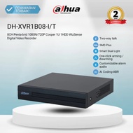 Dahua XVR Series DH-XVR1B08-I/T | Xvr Recorder 8CH Penta-brid 1080N/720P Cooper 1U 1HDD WizSense Dig