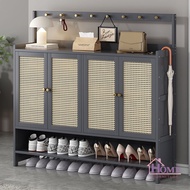 🍁Shoe cabinet/dustproof shoe rack/shoe cabinet Large capacity indoor multi-level entrance storage shoe cabinet🍁