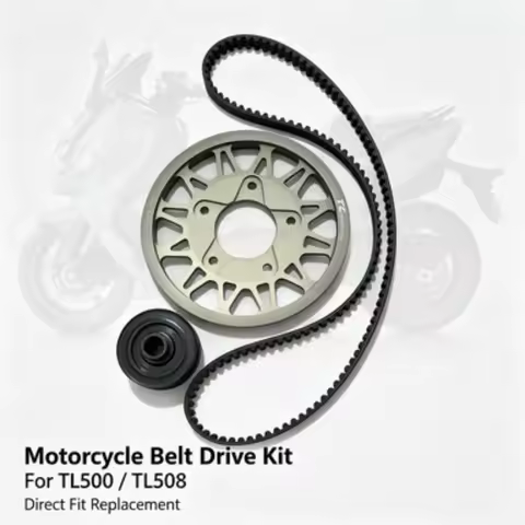 Chain To Belt Drive Conversion Kit Carbon Fiber Belt For SYM TL500 TL508 Maintenance Free Low Noise
