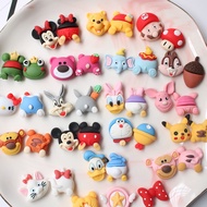 Cute Cartoon Animal Shoe Charms for Croc Pins Bunny Brown Bear Jibitz Charm Paw Flower Jibits Crocks