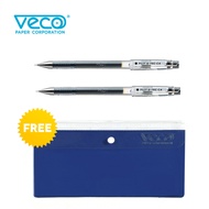 Pilot GTEC-C4 0.4 2pcs & 1 free Veco plastic envelope w/colored partition 9.5x4.75in