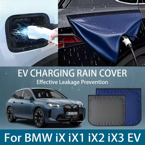 Electric Vehicle Charger Port Cover Outdoor Rainproof Protection Dustproof Covers For BMW iX iX1 iX2