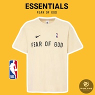 -Fear of God FOG x NBA Warm Up Tee Cream, FOG NBA t-shirt, FOG NBA t-shirt