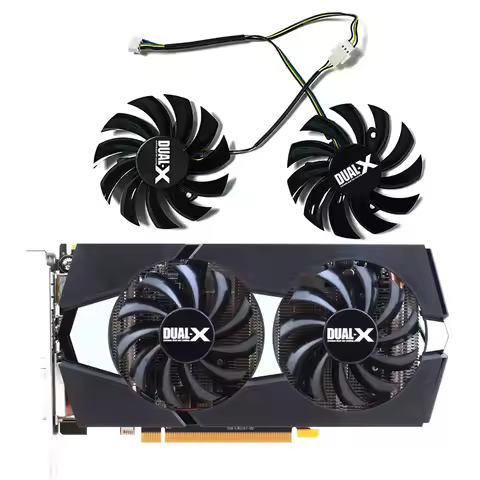 2 Stuks 75Mm FD7010H12S Koelventilator Voor Sapphire R9 270 Hd 7870 Dual X-Fan Gtx 550 750 770 Ti As