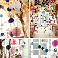SL40 Honeycomb Paper Pompom 16 inch 40 cm party decoration (Background) balloon papaya
