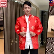 Ready stock in malaysia *MAN Tang suit*Chinese Traditional Man Shirt男刺绣唐装 samfu men men clothing traditional shirt