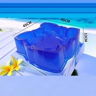 (D45 Square Green) D45 Square Blue Arena - Toy spinning top for children