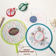 CYMX Pocket Fan, Gift Mini Cartoon Small Fan, Foldable PET Pocket Cloth Fan