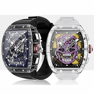 Smart Watch Blood Glucose Men Watch NFC Door IP68 Waterproof BT5.2 Sound Crystal Case Smartwatch