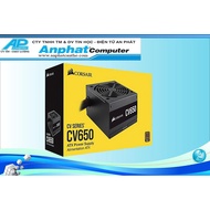 Nguồn máy tính công suất thực Corsair CV650 chuẩn 80 Plus Bronze - Hàng Chính Hãng - Bảo hành 36 thá