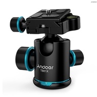 Andoer TB81X Tripod Ball Head 360 Degree Rotating Panoramic Ball Head  for Tripod Monopod Slider DSL