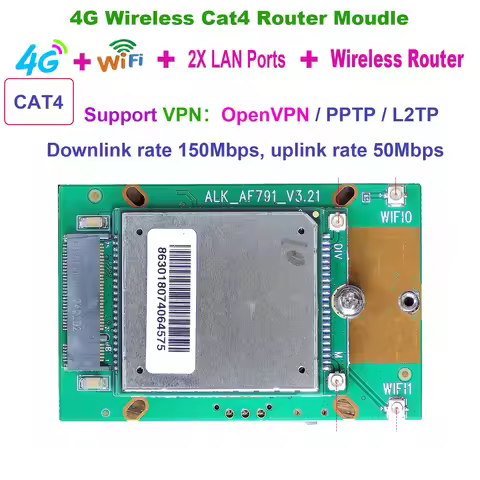 AF791 OpenVPN 4G Wireless Router Moudle wifi router VPN router 4G ip camera router