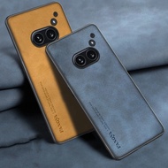For Nothing Phone (2a) / (2a) Plus Shockproof PU Vintage Leather Hybrid Bumper Case Cover