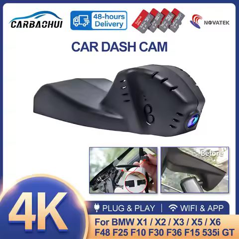 4K 2160P Car Video Recorder Dash Cam For BMW x1 f48 f20 x3 f25 f10 3gt f34 5gt f07 F36 f80 f82 x5 f1