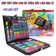 Art Set 150 Color Pen Box Details, For Babies To Practice Coloring, Help Babies Develop Creativity, Good Materials Safe To Use