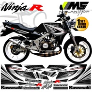Decal Sticker Striping Variasi Motif Ori Ninja R 150 2013 Putih Pink / Ninja Ss 150 - Ninja R/Ss 2 T