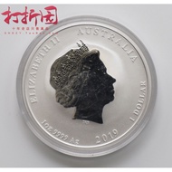 2019 Australian Zodiac Year of the Pig Natural Color Silver Coin. 1 Ounce Silver.Pig Silver Coin.Aus