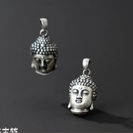 S999 Real Silver 3D Hard Silver Three-Dimensional Sakyamuni Pendant Buddha Tathagata Thai Silver Sma