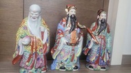 高級, 手繪,陶瓷福祿壽三星