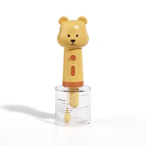 Pet Dog Shower Gel Foaming, Cat Bath Dilution Bottle Little Yellow Duck Bubble Machine Shower Gel