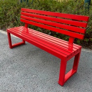 Park chair outdoor bench iron outdoor bench bench with backrest shopping mall rest bench public seat