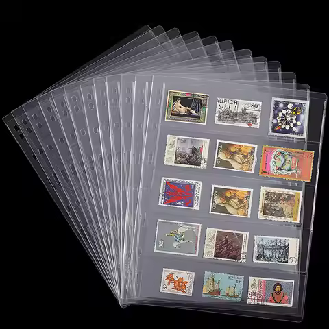 10/20Pcs Money Banknote Paper Money Album Page Collecting Holder Sleeves 1/2/3/4/5/6-slot Loose Leaf