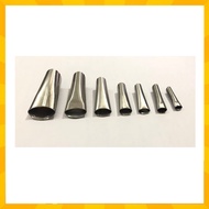 Abrasion-resistant stainless steel glue nozzle set