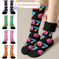 YOLANDAGOODSGJ 67 Meme Crew Long Socks, Breathable Cotton 67 Meme Ice Cream Socks, Funny Cartoon Lig