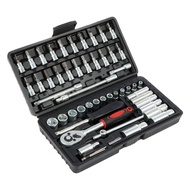 53Pcs Socket Wrench Set Ergonomic Drive Socket Ratchet Wrench Set Portable Socket Spanner Set SHOPSK