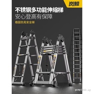 Customer Favorite Lan Whale Stainless Steel Retractable Ladder Lifting Engineering Portable Stairs H