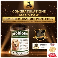 Local Shop Max &amp; Paw Pet Supplement Probiotic FOR CAT &amp; DOG - All Natural Probiotic Powder + Organic Prebiotic - 200g