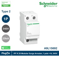 Schneider Electric iPF K 20 Modular Surge Arrester 1 pole + N 340V รหัส A9L15692 | PlugOn