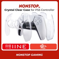 IINE KJH PS5 Controller Crystal Clear Case Transparent Hard Protective Cover Dockable Shell L551