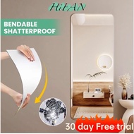 【Lucky Mirror】Acrylic soft mirror full length mirror bathroom mirror sticker HD mirror wall adhesive