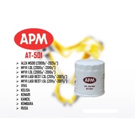 APM Oil Filter - Perodua Alza Aruz Myvi 2005y'' - 2017y'' Viva Kancil Kelisa Kenari Rusa 15601-87Z01