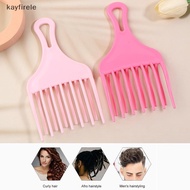 kayfirele 1pc Insert Afro Hair Pick Comb Wide Comb Teeth Hair Fork Brush Man Oil Head Hair Plastic G