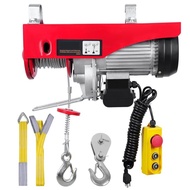 Electric Hoist 440 lbs/200KG  Lifting 480W 220V/110V Electric Steel Wire Winch With 14ft Wired Remot