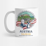 AUSTRIA SALZBURG Souvenir Glass - Austria Tea Mug
