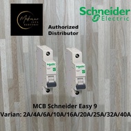 MCB Schneider Easy9 EZ9 1P 1Phase 2A 4A 6A 10A 16A 20A 25A 32A 40A | MCB Stut Schneider 1P 4.5kA Eas