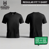 KATUN Monstreet Unisex T-Shirt Combed Cotton 24s BLACK Soft Cool Smooth Regular Fit Combed Cotton 24