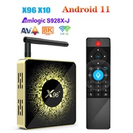 X96X10 S928X-J tv box Android 11 8k tv box Voice Remote Control Set Top box 5gwifi