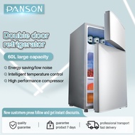 READY STOCK 2 door refrigerator  Energy Conservation Mini Mute freezer 60L雙開門冰箱