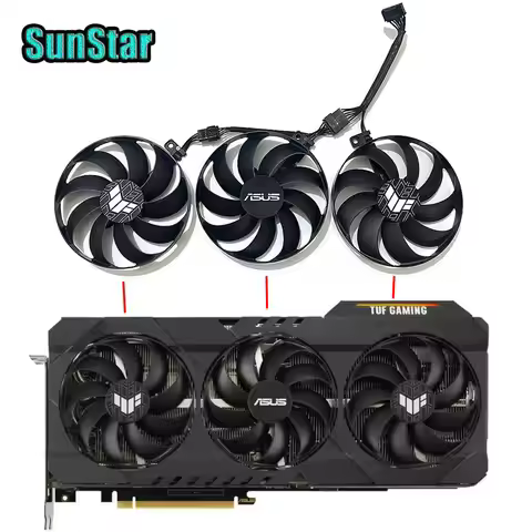NEW TUF RTX3060 87MM 7PIN CF9010U12D T129215BU PLD09210S12H Video Card For ASUS TUF RTX 3060 3060TI 