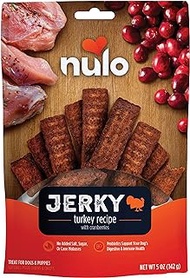 Nulo Premium Jerky Strips Dog Treats, Grain-Free High Protein Jerky Strips made with BC30 Probiotic to Support Digestive &amp; Immune Health