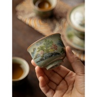 Clay Story Old Clay Clay Opening Pieces Old Ru Only This Green Single Cup Handmade Master Cup Single