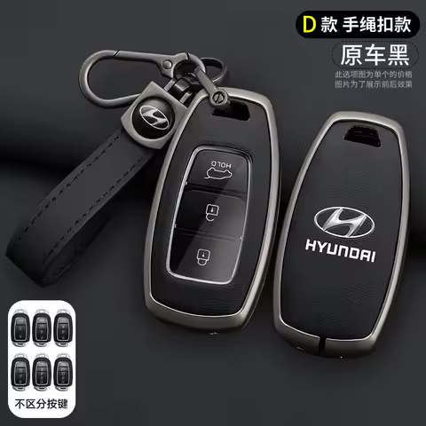 Leather Car Remote Key Case For Hyundai I30 Ix35 Santa Fe Sport IX45 EQUUS X25 IX35 I10 I30 Solaris 