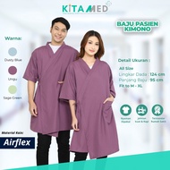 Kimono Style Surgical Patient Gown, Economical Unisex Hospital Gown
